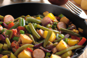 Spicy Sausage and Vegetable Skillet Recipe